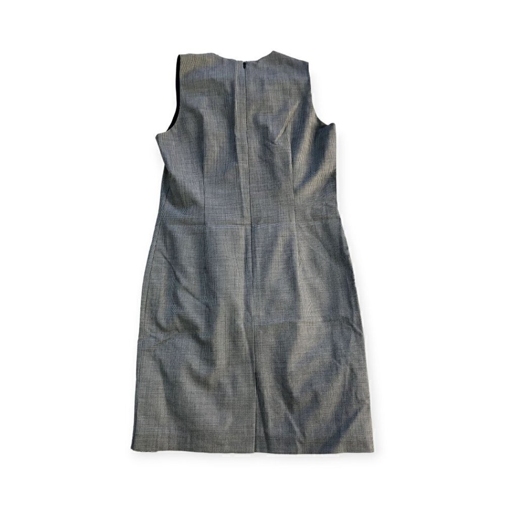 Marks & Spencer Wool Plaid Shift Dress, Size Uk12 (Us10), Vintage, 90s/Y2k, Neve — image 4 of 8
